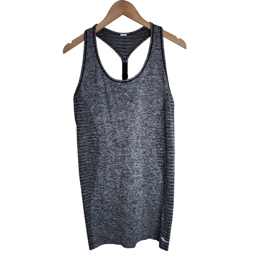 Saucony‎ Tank Women's Medium Adjustable Racerback Active Top Long Grey